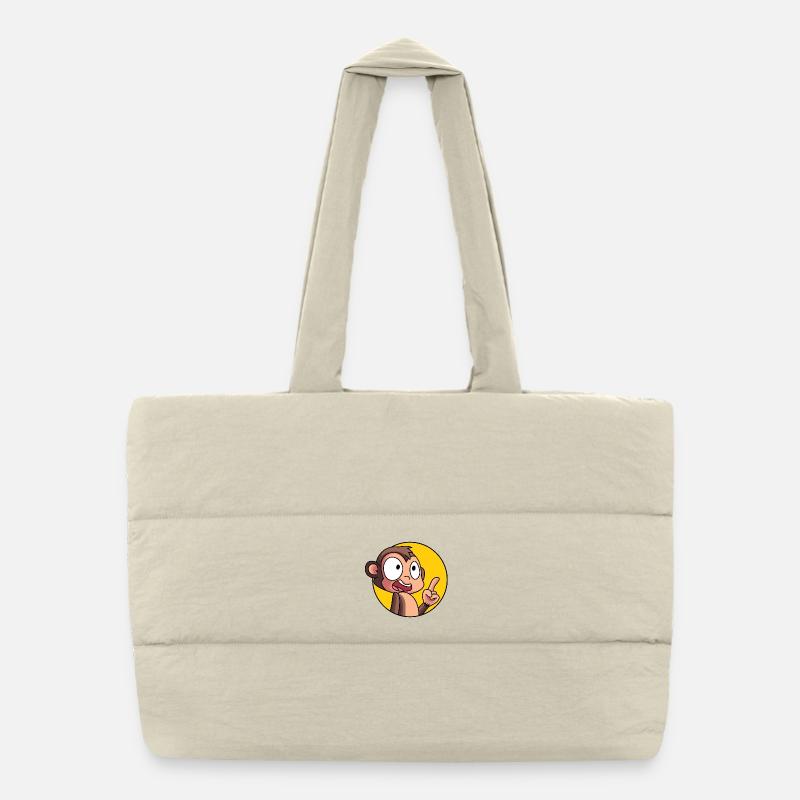 Clever Monkey Puffer Shopping Bag