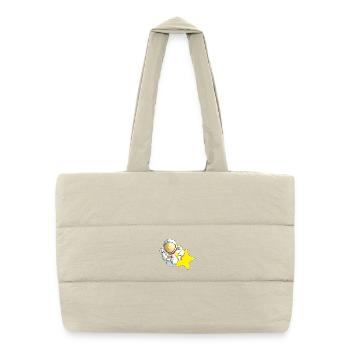 Astronaut Star - Puffer Shopping Bag - natural - Front