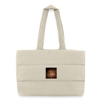 Horus et l’œil qui voit tout - Sac shopping matelassé - blanc naturel - Devant