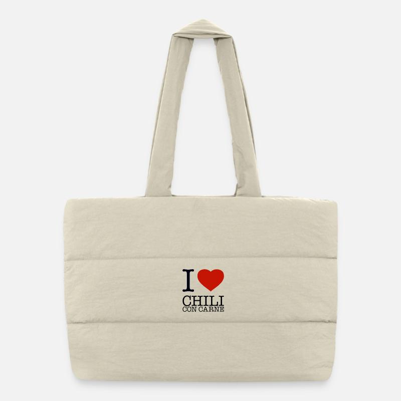 J’ADORE CHILI CON CARNE Sac shopping matelassé