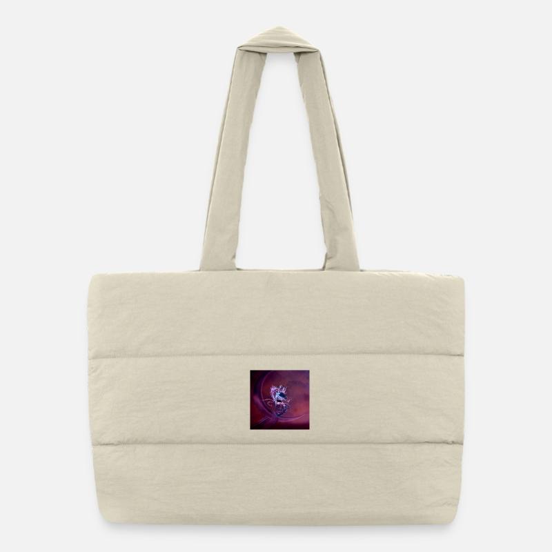 Fly with a fantasy bird Puffer Shopping Bag