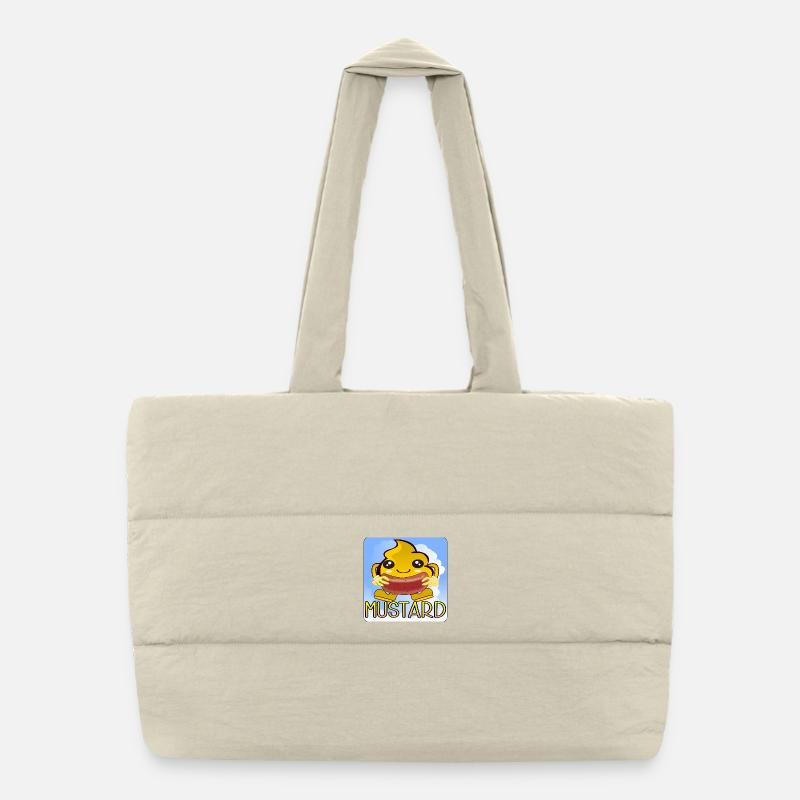 MOUTARDE KAWAII - SAUCE ALIMENTAIRE BARBECUE Sac shopping matelassé