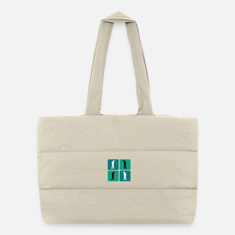 Design de saxophone Sac shopping matelassé
