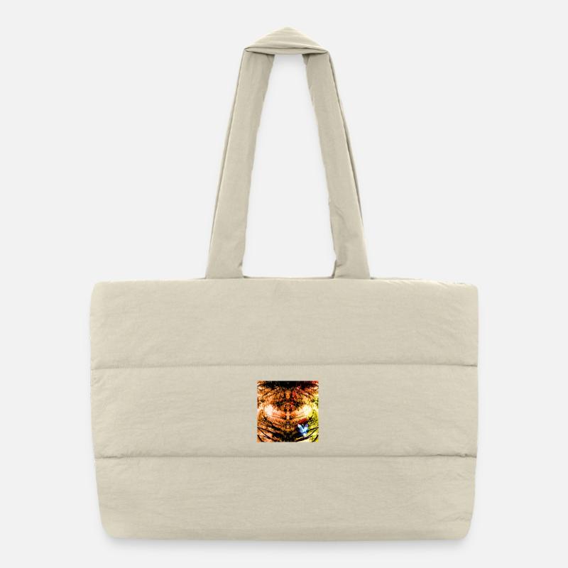 Autumn Tree Radial Puffer Shopping Bag