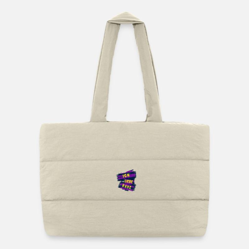 I love rave Puffer Shopping Bag