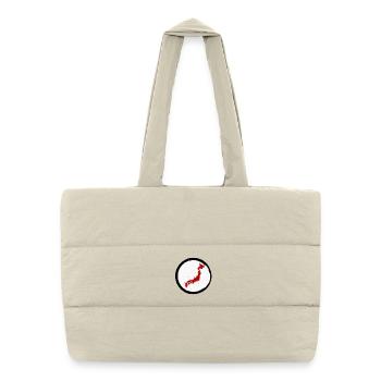 Japan Wall Map - Puffer Shopping Bag - natural - Front