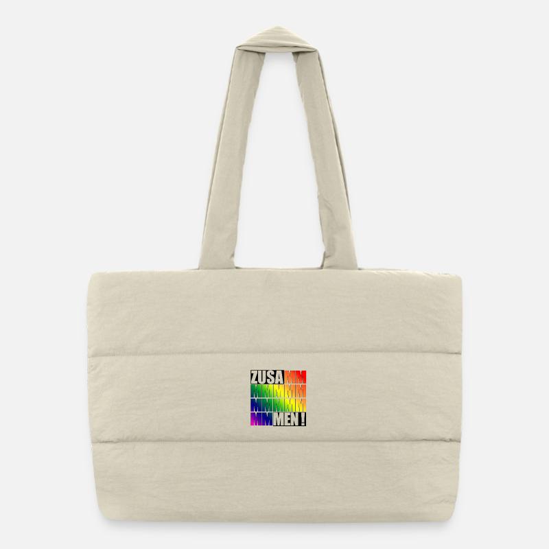 Zusammen Puffer-Einkaufstasche