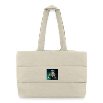 Personnification de la foret - Sac shopping matelassé - blanc naturel - Devant