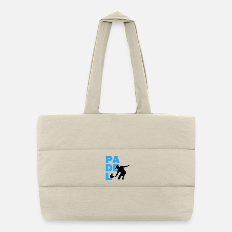 Padel Game Spiler Statement Balls Racket Padel Puffer Shopping Bag