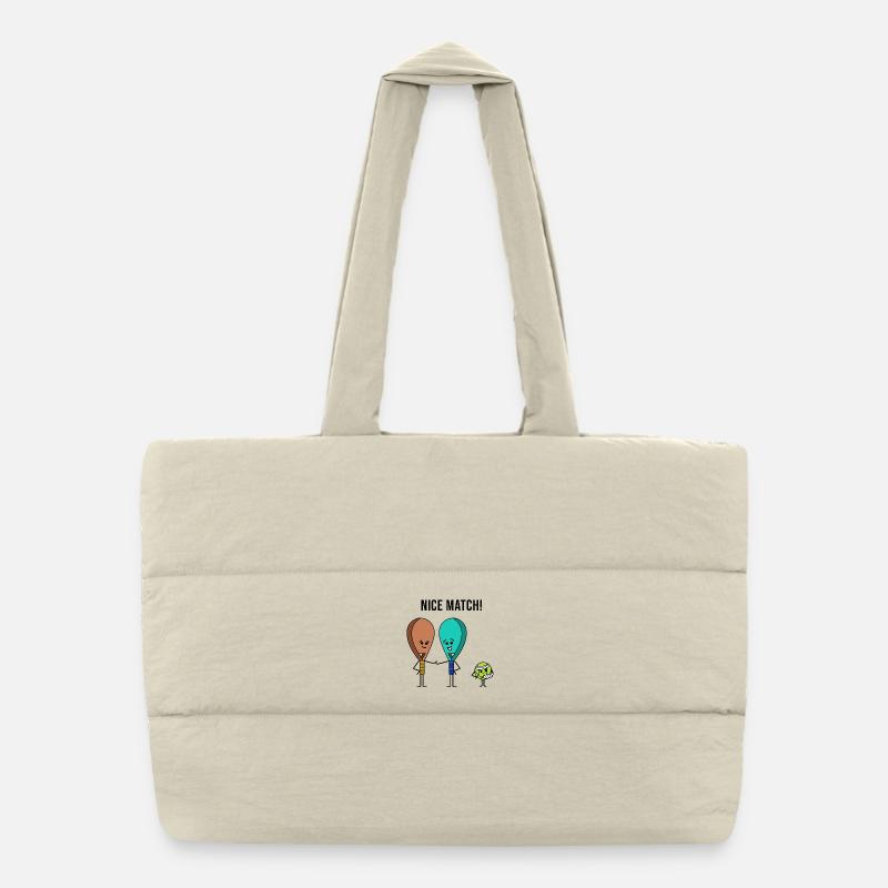 Padel Spieler Statement Padelteam Ball Racket Puffer-Einkaufstasche