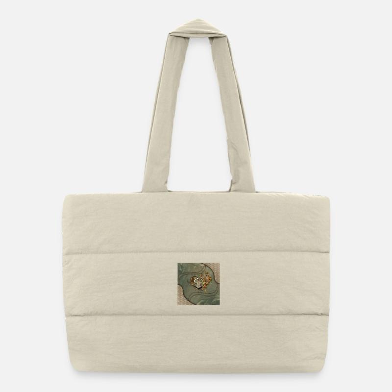 Wunderbare Steampunk-Uhr Puffer-Einkaufstasche