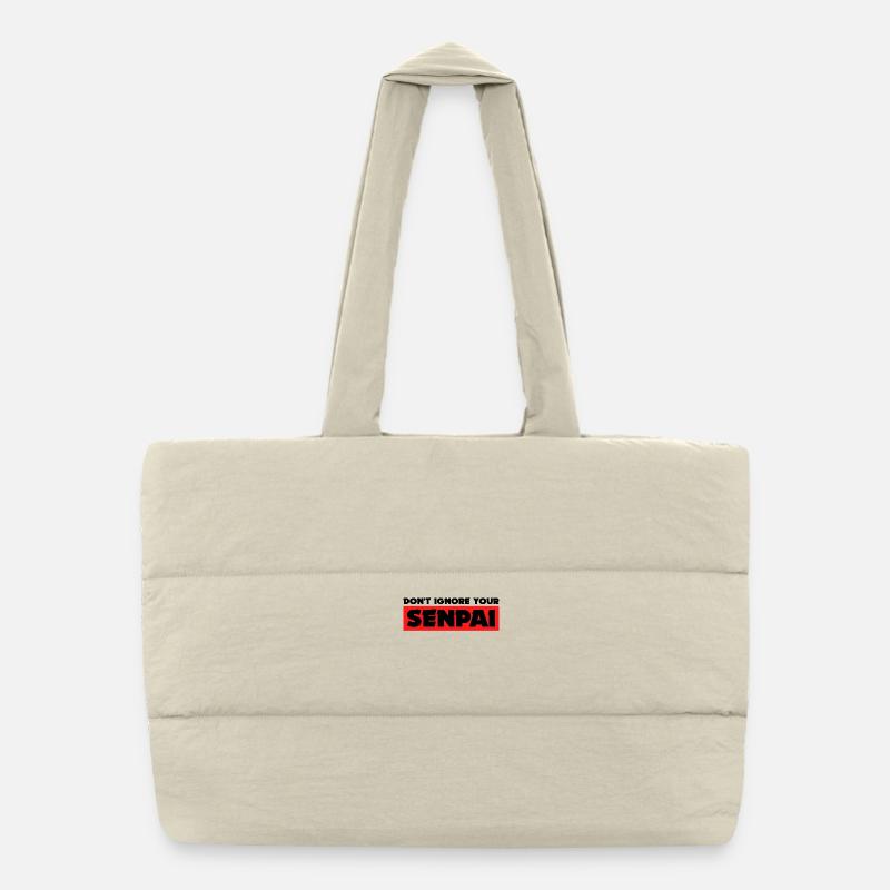 Anime Senpai Manga Statement Animation Mangastyle Puffer-Einkaufstasche