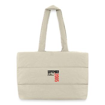 SEPTEMBER 2005 - 21ST BIRTHDAY - Puffer Shopping Bag - natural - Front
