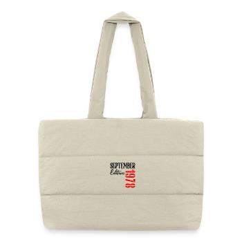 48E ANNIVERSAIRE - SEPTEMBRE 1978 - Sac shopping matelassé - blanc naturel - Devant