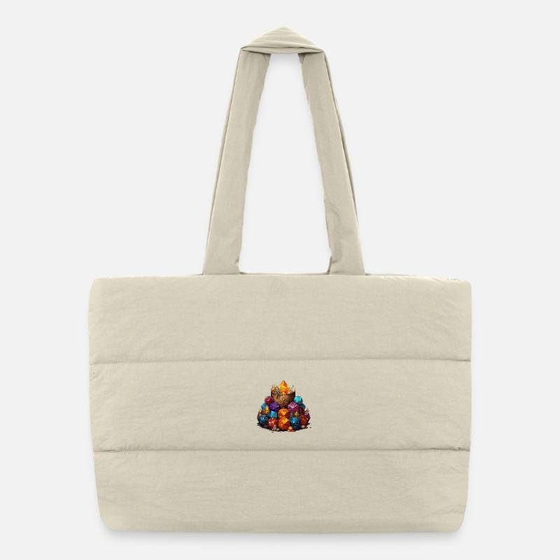 T-shirt W20 Dice Cup Fantasy RPG Sac shopping matelassé