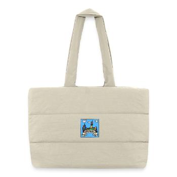 Närmberch - Pop-Art - Franconien - Sac shopping matelassé - blanc naturel - Devant