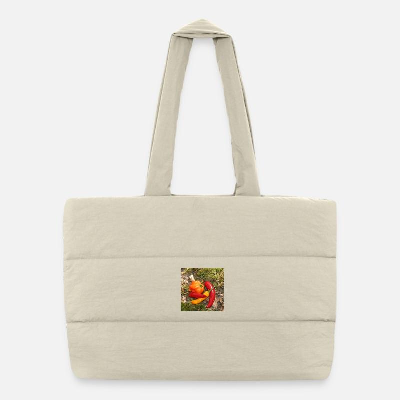 Colorful CHILI's Puffer Shopping Bag