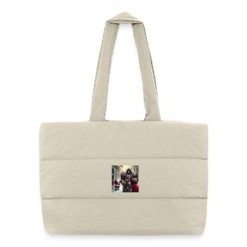 Orc Christmas 1 - Puffer Shopping Bag - natural - Front