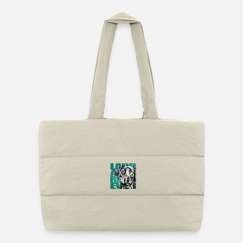 Labrador Retriever Portrait Sac shopping matelassé