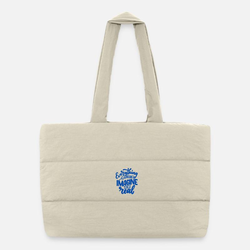 Everything is real - Puffer Shopping Bag - natural