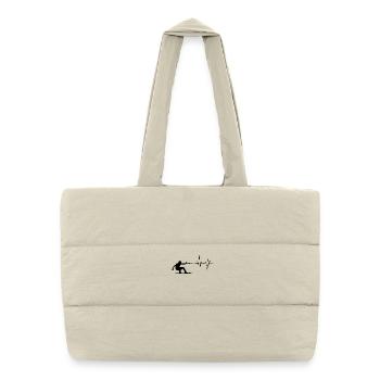 Sports nautiques Wakesurf Planche de surf Stunt Wakeboard - Sac shopping matelassé - blanc naturel - Devant
