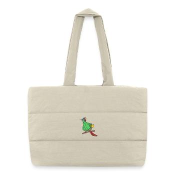 Animal, Perroquet, Amoureux Des Animaux, Animal De Compagnie, Oiseau - Sac shopping matelassé - blanc naturel - Devant
