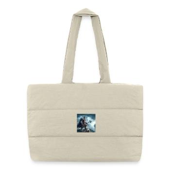 Viking Warrior - Puffer Shopping Bag - natural - Front