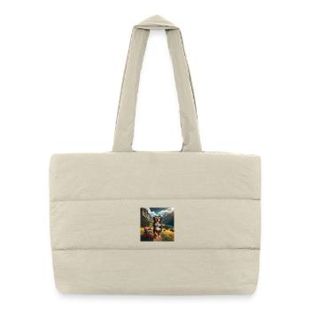 Bouvier bernois - Sac shopping matelassé - blanc naturel - Devant