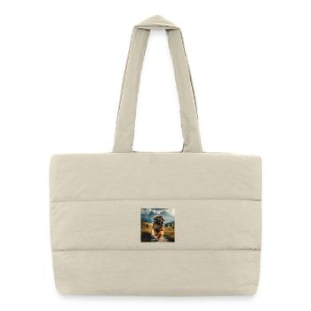 Leonberger Art - Puffer Shopping Bag - natural - Front