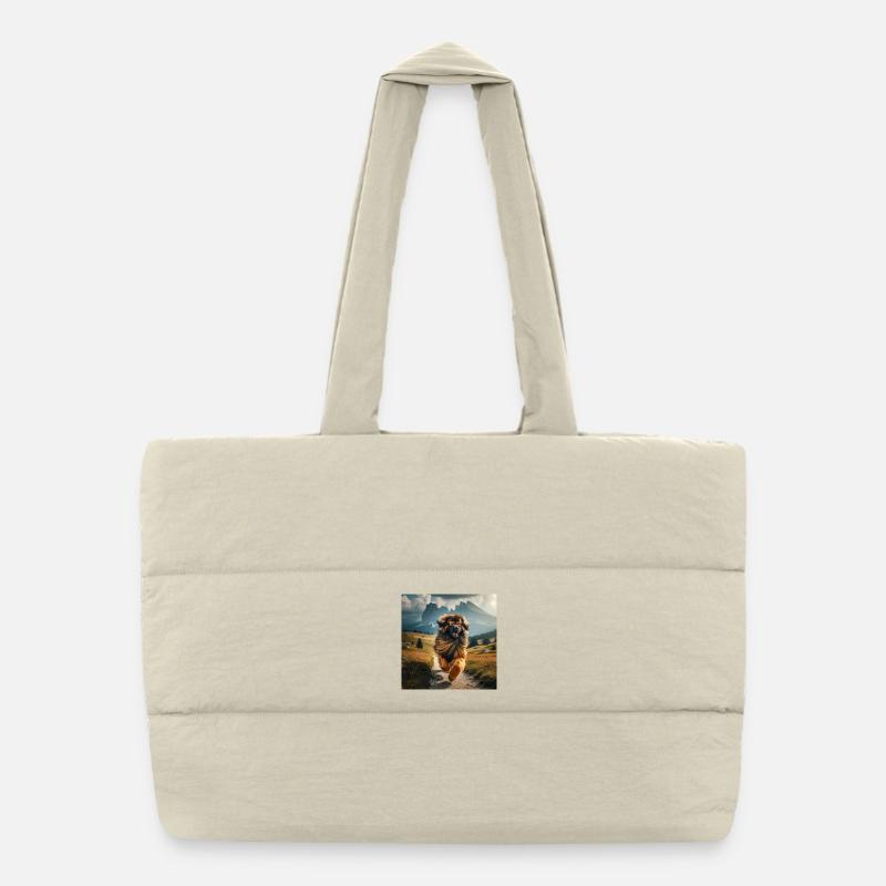 L’art de Leonberg Sac shopping matelassé