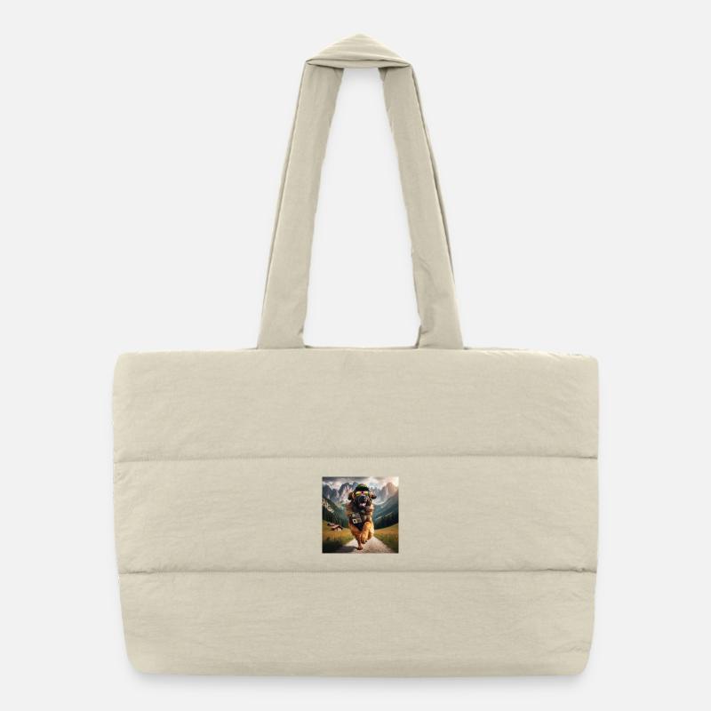 L’art de Leonberg Sac shopping matelassé