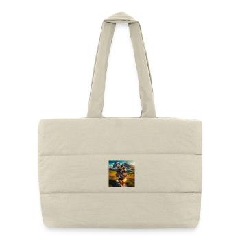 Leonberger Art - Puffer Shopping Bag - natural - Front