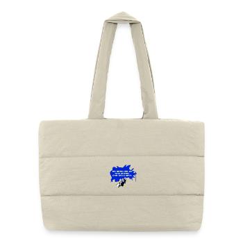 Toutes les bombes faites de peinture - Sac shopping matelassé - blanc naturel - Devant