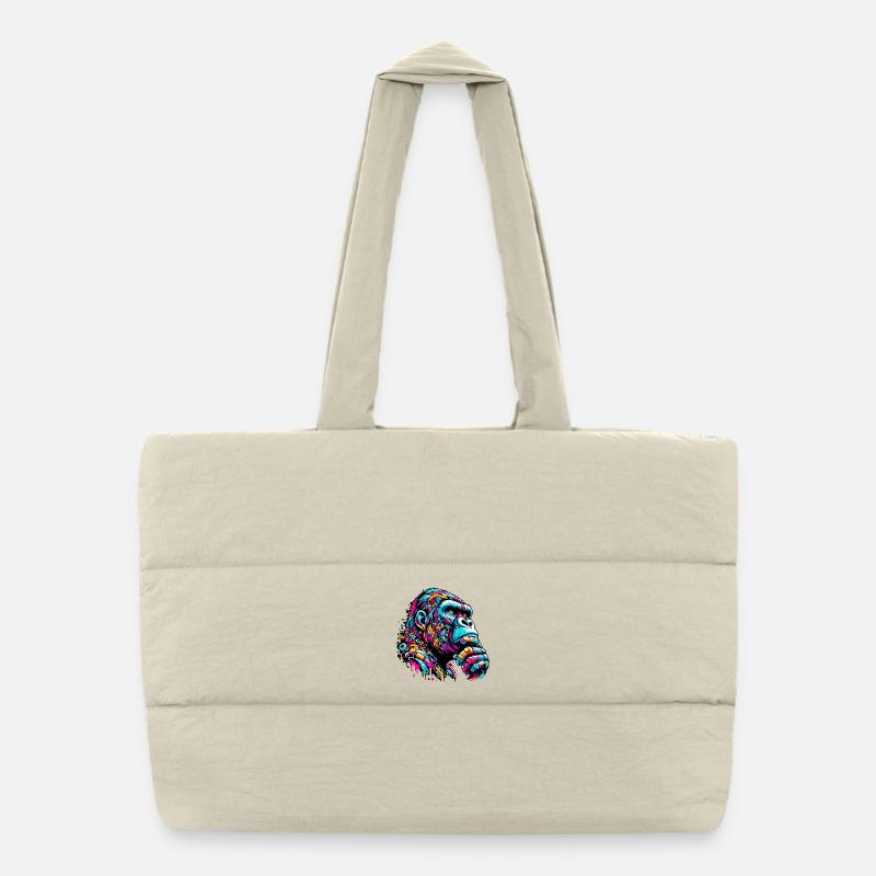 Gorilla Puffer Shopping Bag