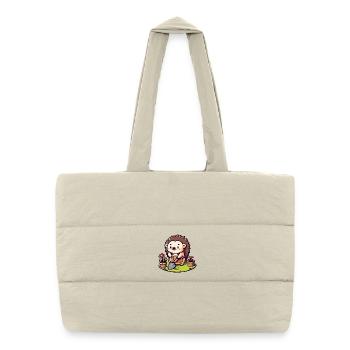 Hedgehog Gardener : le compagnon de floraison - Sac shopping matelassé - blanc naturel - Devant