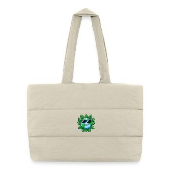 Cool Planet : la Terre respectueuse de l’environnement - Sac shopping matelassé - blanc naturel - Devant
