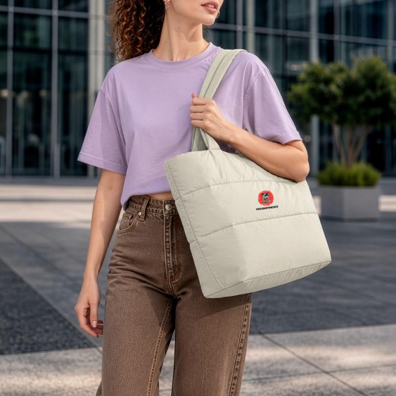 Développeur, Programmeur, Coden, Informatique Sac shopping matelassé
