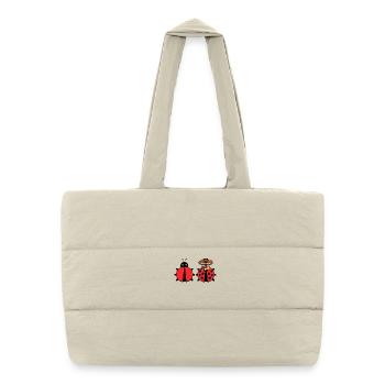 Bugs Debug Developer Bugfixing Programmer - Puffer Shopping Bag - natural - Front