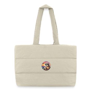 Dad Son Sloth Fathers Sons Sloths Vintage - Puffer Shopping Bag - natural - Front