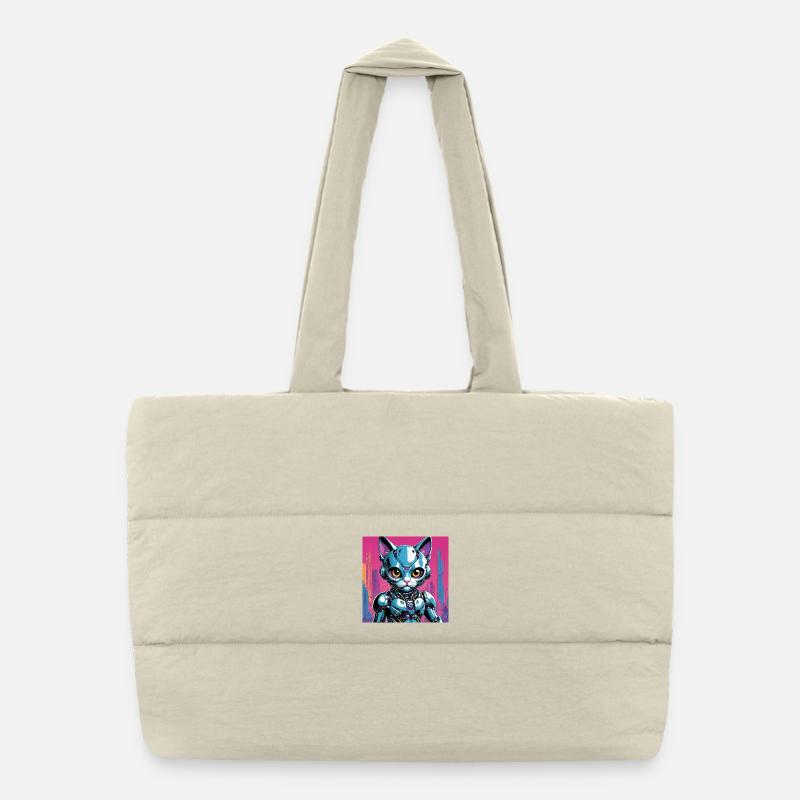 Chaton Robo Sac shopping matelassé