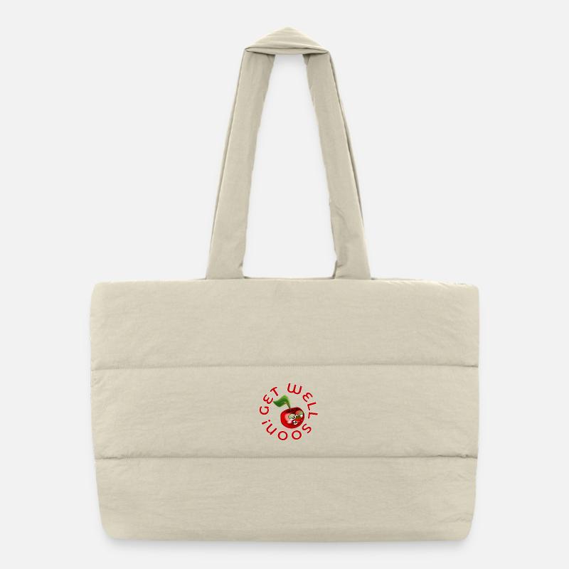 FEELING SICK - GET WELL SOON - CHERRY Puffer Shopping Bag
