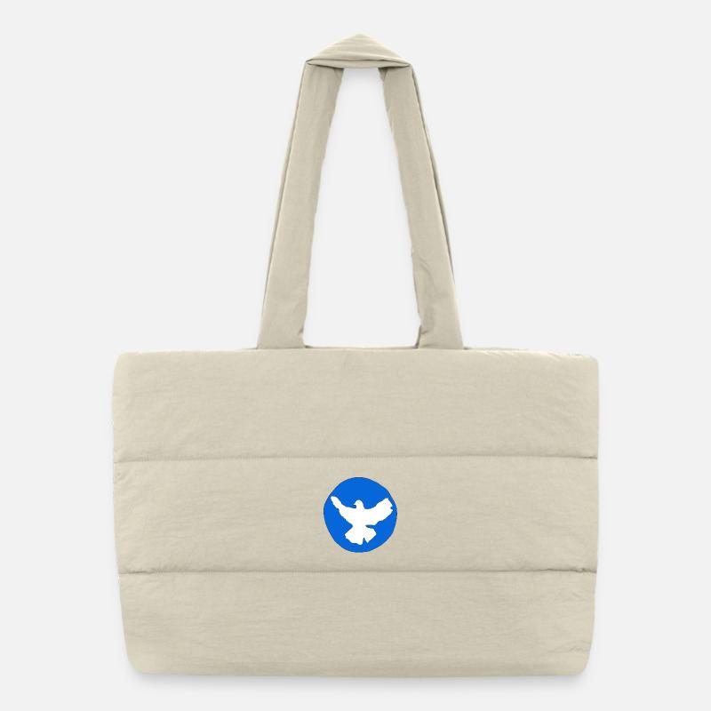 Friedenstaube Puffer-Einkaufstasche