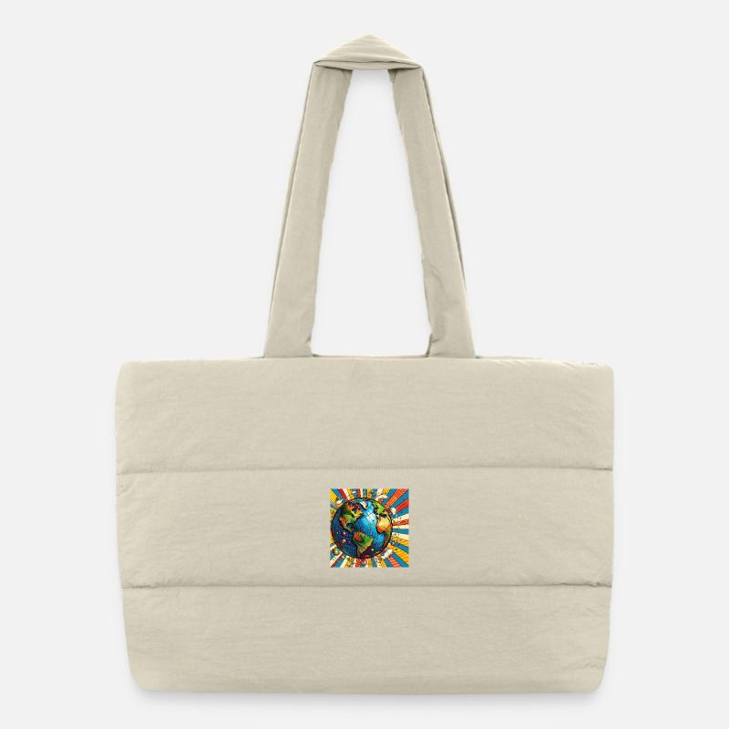 Sphere 3 - Puffer Shopping Bag - natural