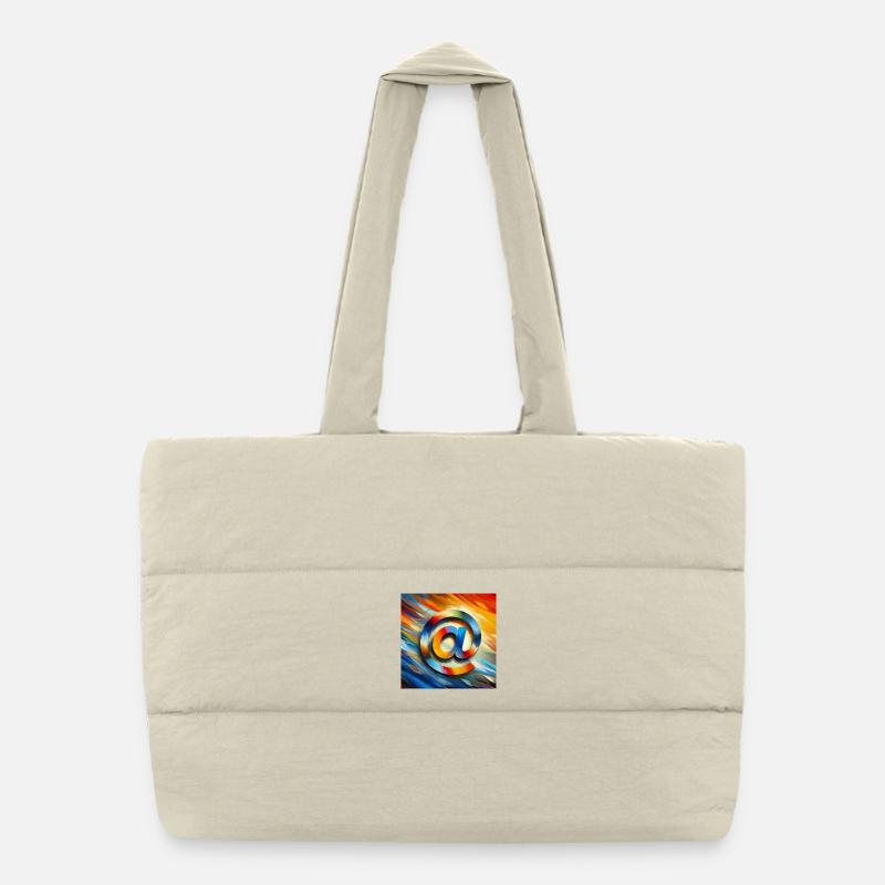 Symbol 5 Puffer Shopping Bag
