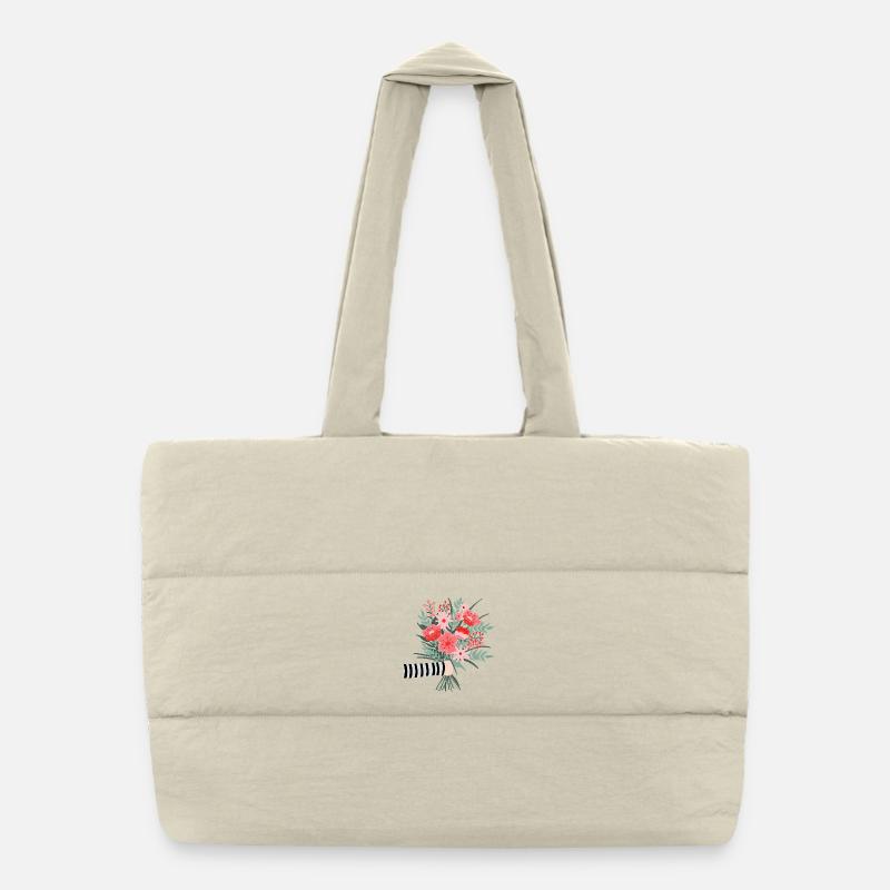 Einfach mal Danke sagen - ein lieber Blumengruß Puffer-Einkaufstasche