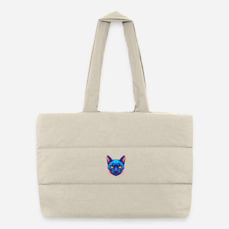 Chat birman race dessin animé Kawaii animal de compagnie Sac shopping matelassé