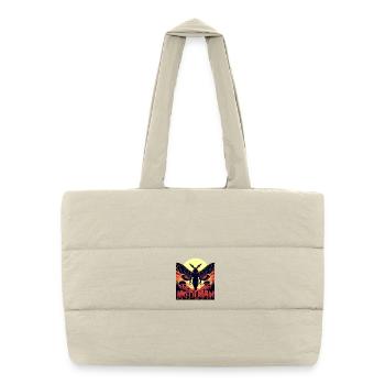 Mothman Monster Halloween - Puffer Shopping Bag - natural - Front