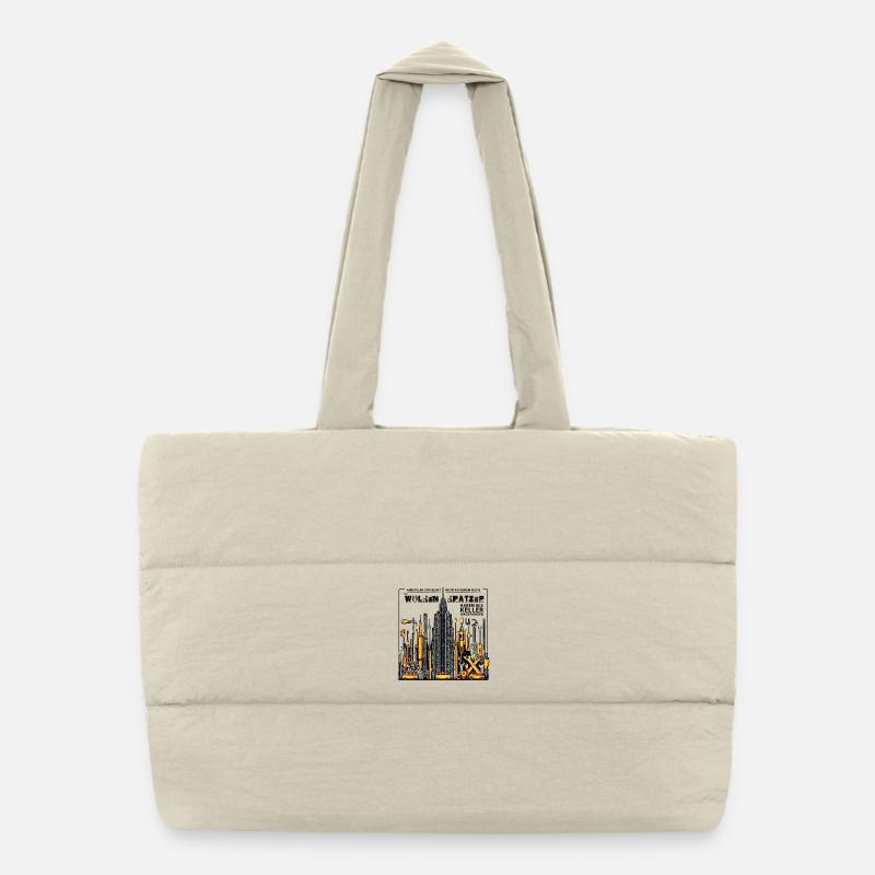 Auch Wolkenkratzer haben als Keller angefangen Puffer-Einkaufstasche