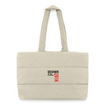12E ANNIVERSAIRE DÉCEMBRE 2014 - Sac shopping matelassé - blanc naturel - Devant