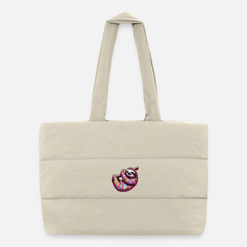 Sloth Puffer Shopping Bag